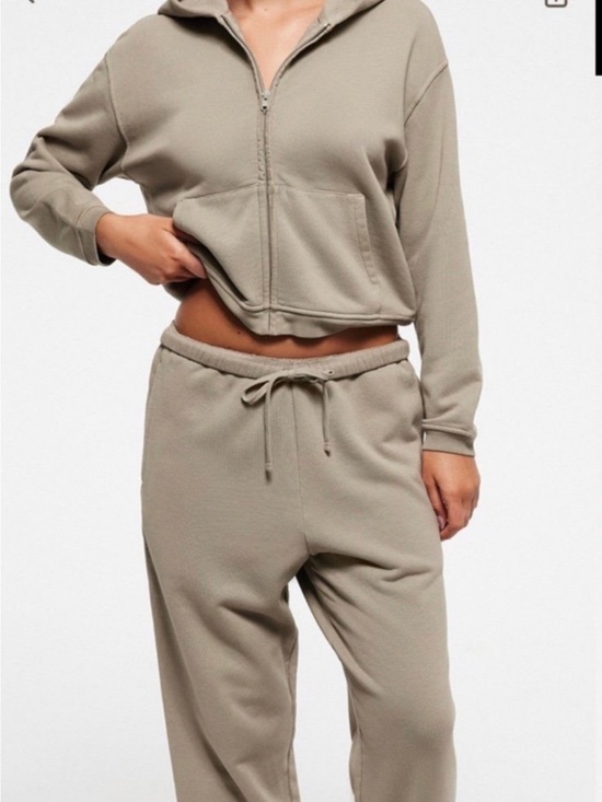 SKIMS Jackets & Blazers - SKIMS Zip Hoodie in Taupe